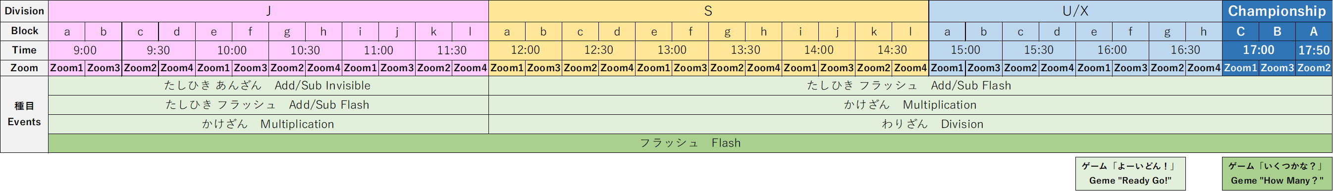 timetable