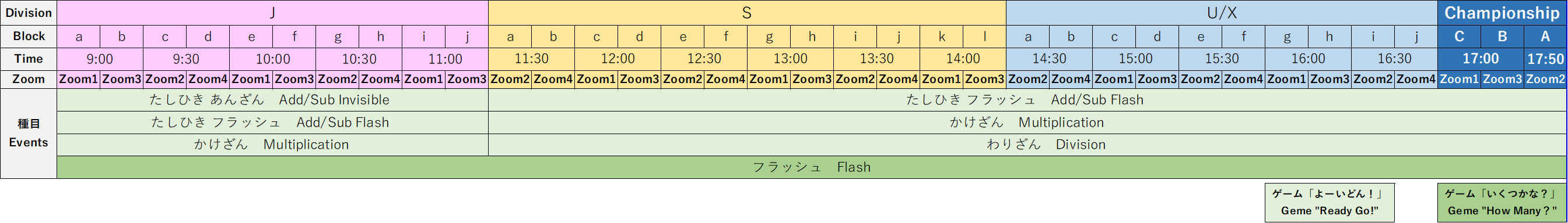 timetable